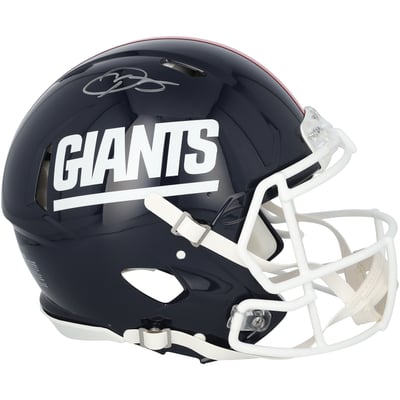 Odell Beckham Jr. New York Giants Autographed Fanatics Authentic Riddell 1980-1999 Throwback Speed Authentic Helmet 