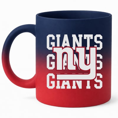 New York Giants Pegasus 16oz. Echo Fade Soft Touch Ceramic Mug