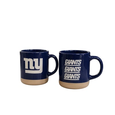 New York Giants Pegasus Two-Piece 14oz. Echo Logo Ceramic Mug Set