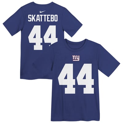 Cam Skattebo New York Giants Nike Preschool Player Name & Number T-Shirt - Royal