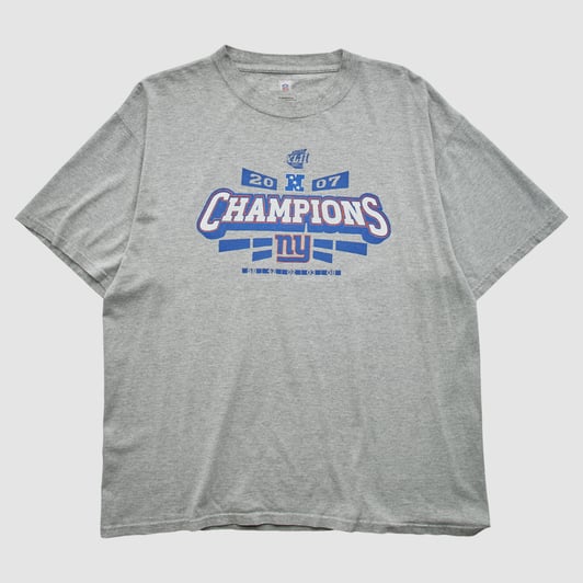 Super Bowl XLII NFL 2007 T-shirt - Heather Gray - XL by Fanatics Real Vintage