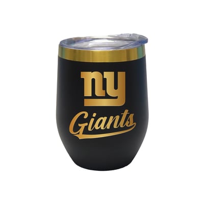 New York Giants The Memory Company 12oz. Stainless Steel Gold Lettering Stemless Wine Tumbler