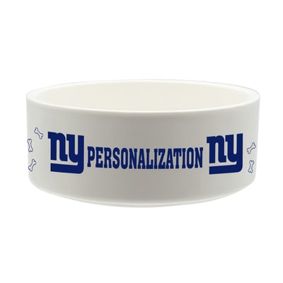 New York Giants The Memory Company 35oz. Personalized Ceramic Pet Bowl