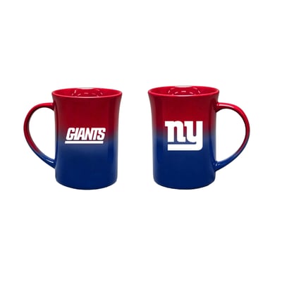 New York Giants The Memory Company Two-Pack 15oz. Ceramic Ombre Mug Set
