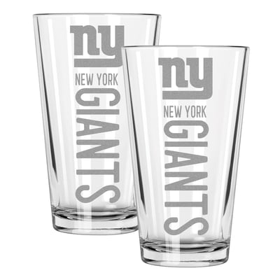 New York Giants The Memory Company Two-Piece 16oz. Pinnacle Pint Glass Set