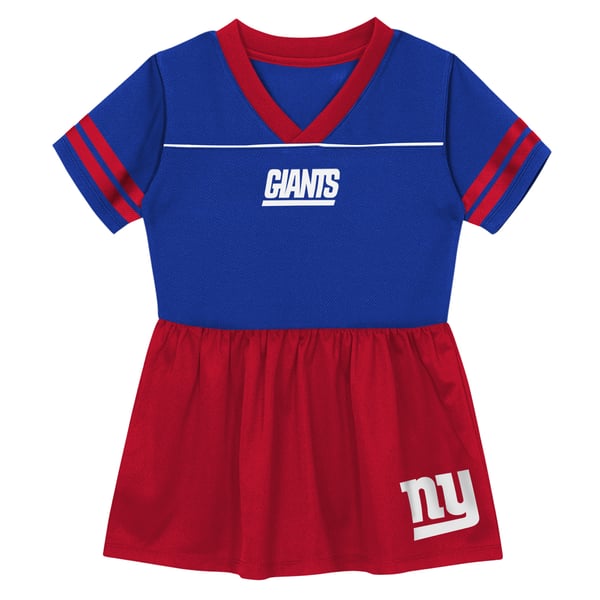 new york giants jersey dress Outerstuff Toddler Stadium Lights V-Neck Fashion Football Apparel