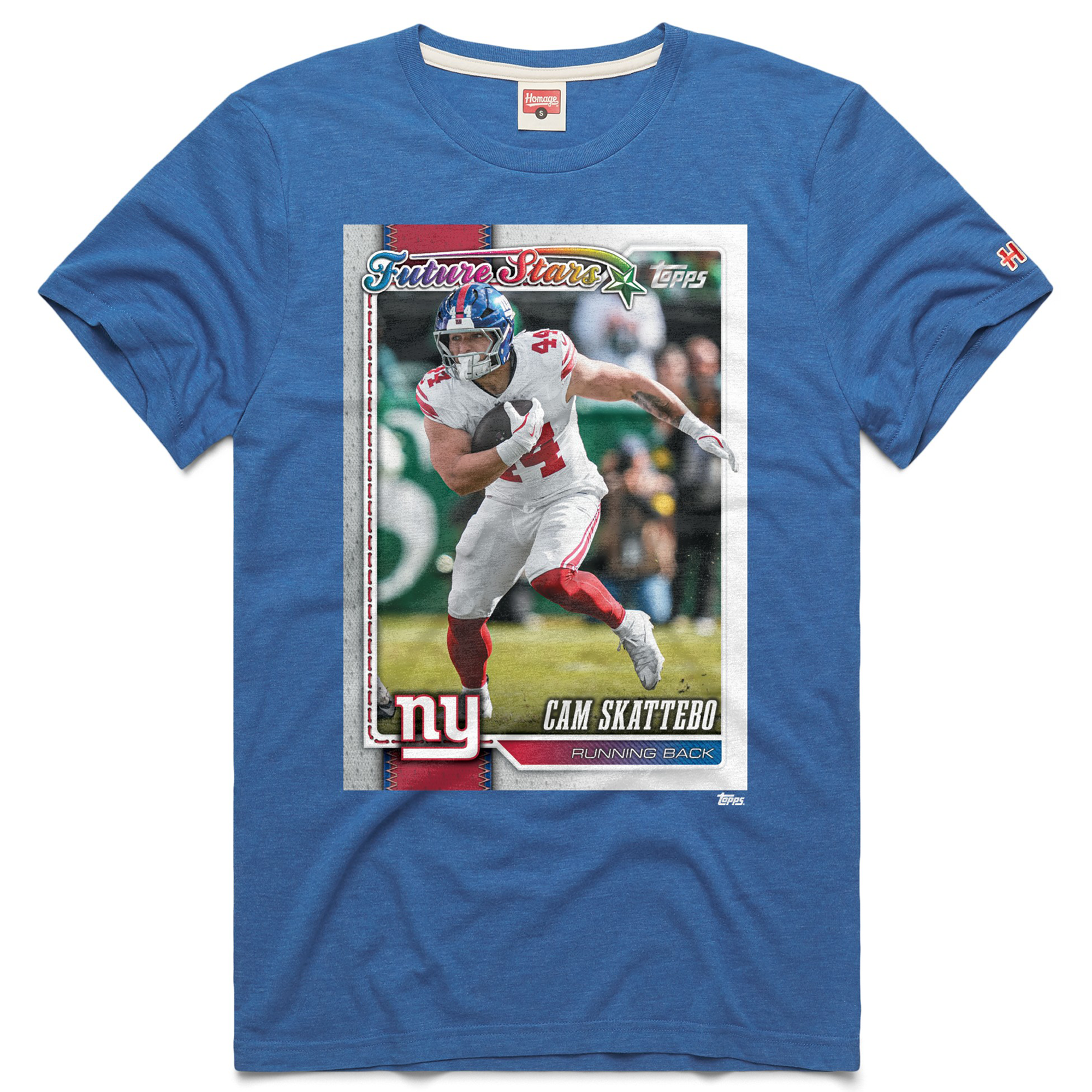 Unisex New York Giants Cam Skattebo Homage Royal NFL Topps Trading Card ...
