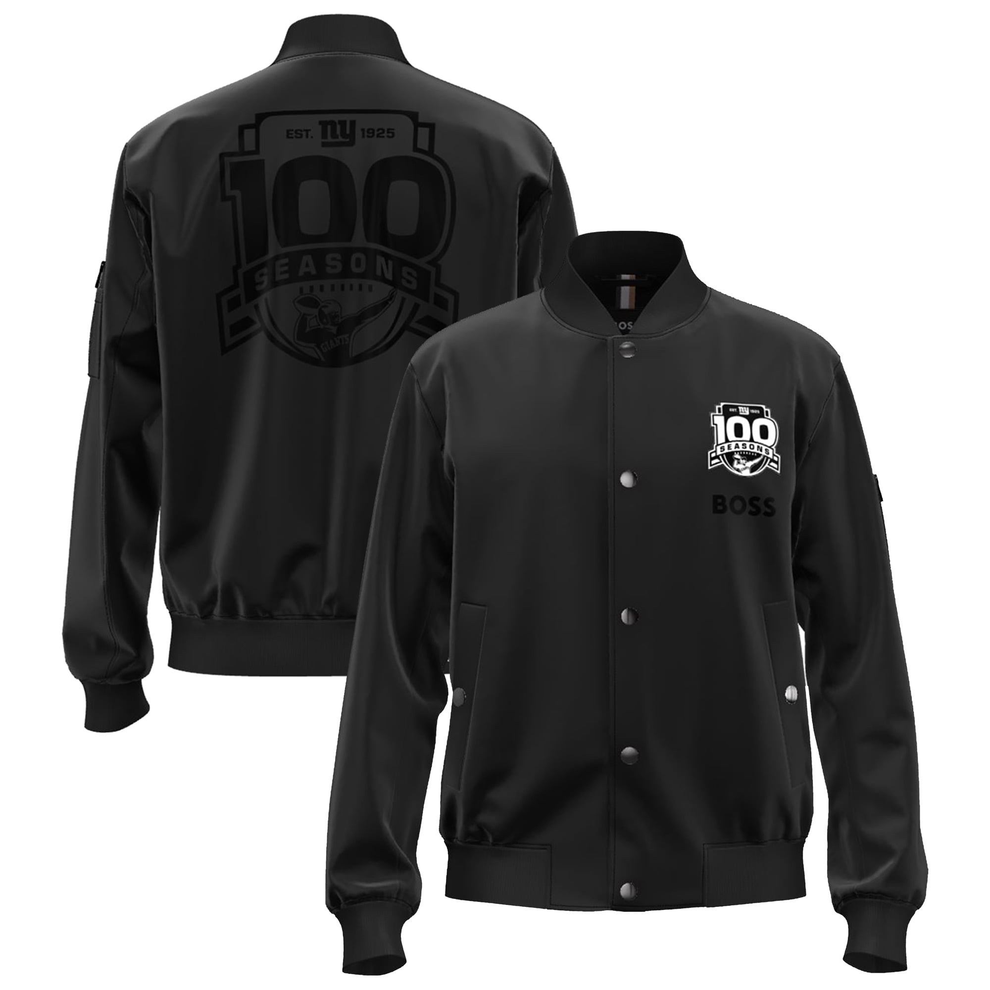 Unisex Hugo Boss Black New York Giants 100th Season Full-Snap 