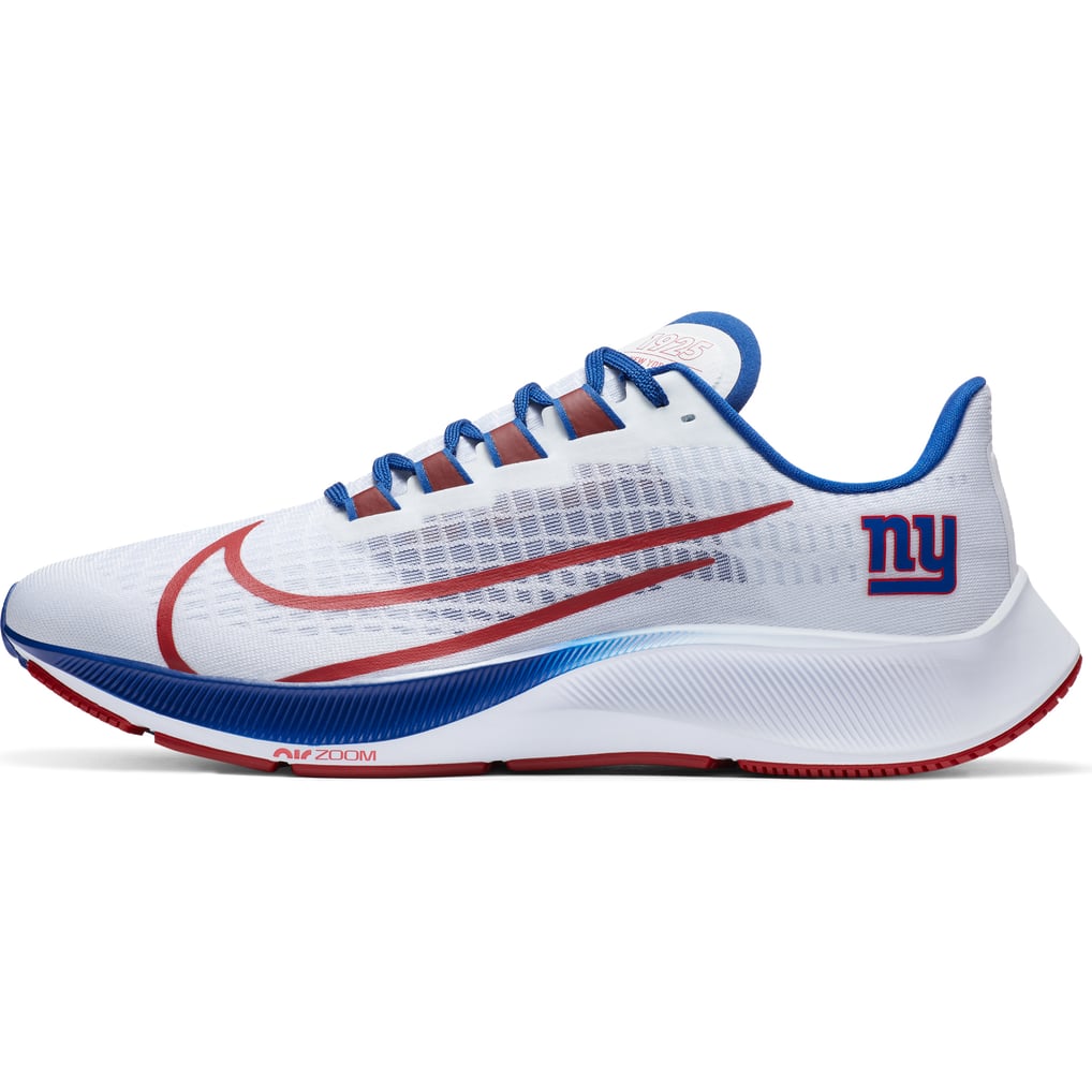 Unisex Nike White New York Giants Zoom Pegasus 37 Running Shoe display picture 3