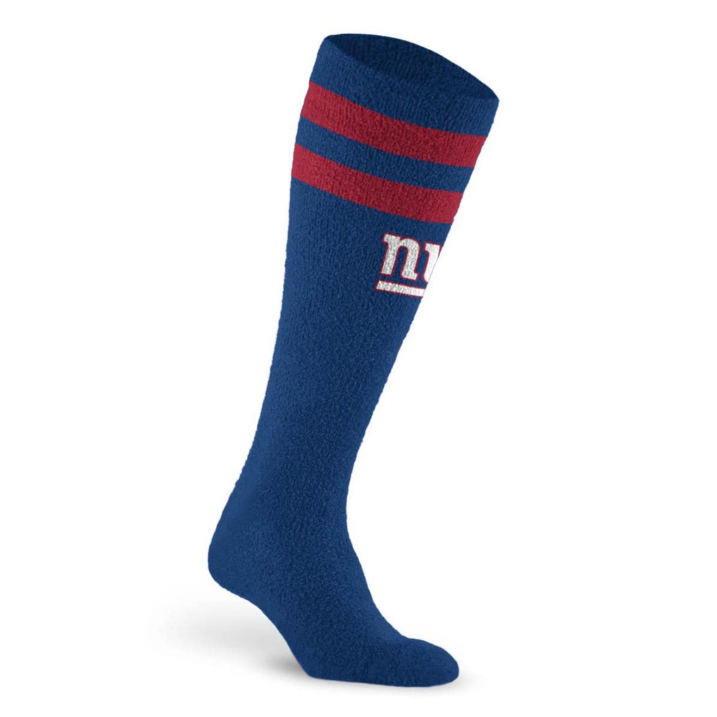 New York Giants PRO Compression Unisex Cozy Feather Varsity Stripe Over-the-Calf Light Graduated Compression Socks