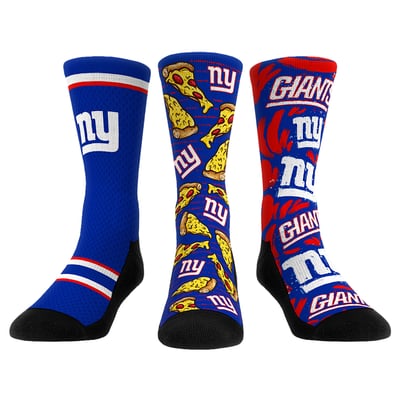  New York Giants Rock Em Unisex Fan Favorite Three-Pack Crew Sock Set - Blue