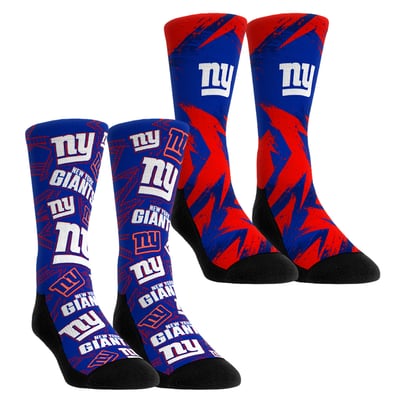  New York Giants Rock Em Unisex Gameday Two-Pack Crew Socks Set - Blue