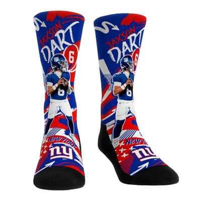 Jaxson Dart New York Giants Rock Em Unisex Playmaker Crew Socks