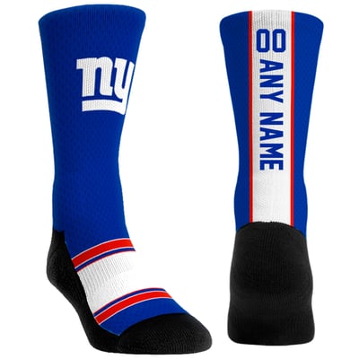  New York Giants Rock Em Unisex Custom Jersey Crew Socks - Navy
