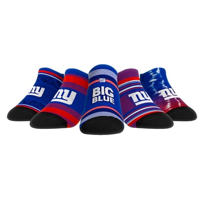  New York Giants Rock Em Unisex Super Fan Five-Pack Low-Cut Socks Set - 