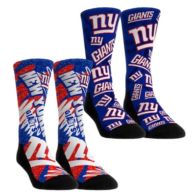 New York Giants Rock Em Unisex Team Blast Two-Pack Crew Socks
