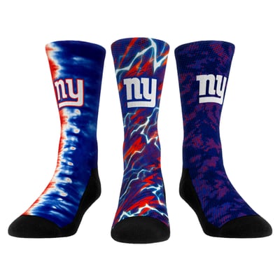 New York Giants Rock Em Unisex Team Tones Three-Pack Crew Socks