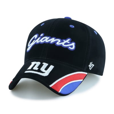 New York Giants '47 Women's Velvet Denim Script MVP Adjustable Hat - Black