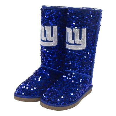  New York Giants FABGATING by Cuce Women's Tall Sequin Boots - Royal