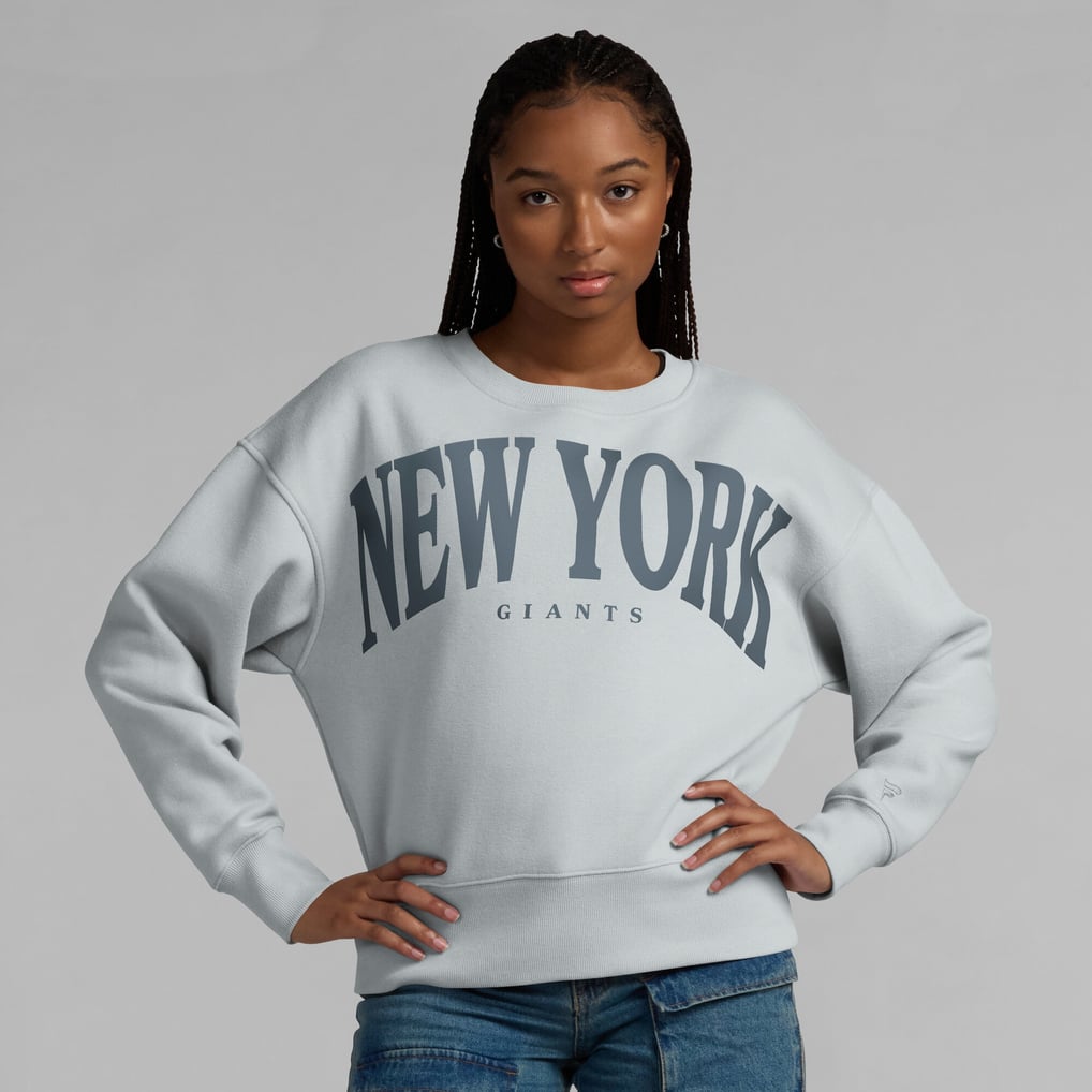  New York Giants Fanatics Women's Elements Pullover Sweatshirt - Gray