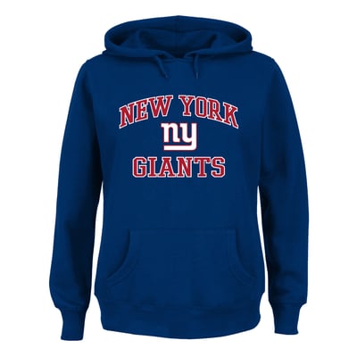 New York Giants Fanatics Women's Plus Size Heart & Soul Hoodie - Royal