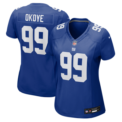 Basil Okoye New York Giants Nike Women's Team Game Jersey - Royal