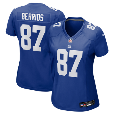 Braxton Berrios New York Giants Nike Women's Team Game Jersey - Royal