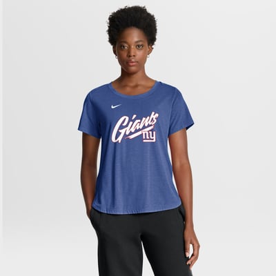 New York Giants Nike Women's Primetime Tri-Blend T-Shirt - Royal