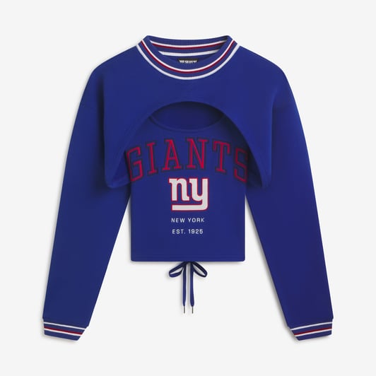  New York Giants Off Season x NFL Women's Fleece Shrug Cami - Royal