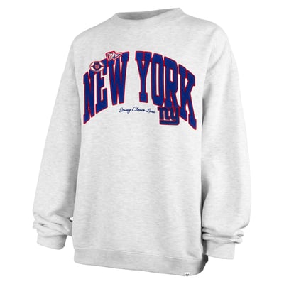 New York Giants Stoney Clover Lane x '47 Women's Arch Oversized Sweatshirt - Gray