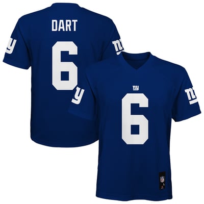 Jaxson Dart New York Giants Youth Replica Jersey - Royal