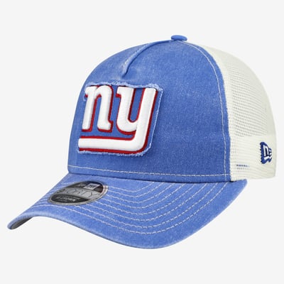  New York Giants New Era Youth Fan 9FORTY M-Crown A-Frame Trucker Adjustable Hat - Royal