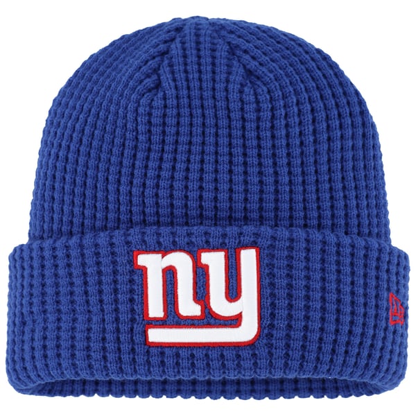 Youth New Era Royal New York Giants Prime Cuffed Knit Hat display picture 1