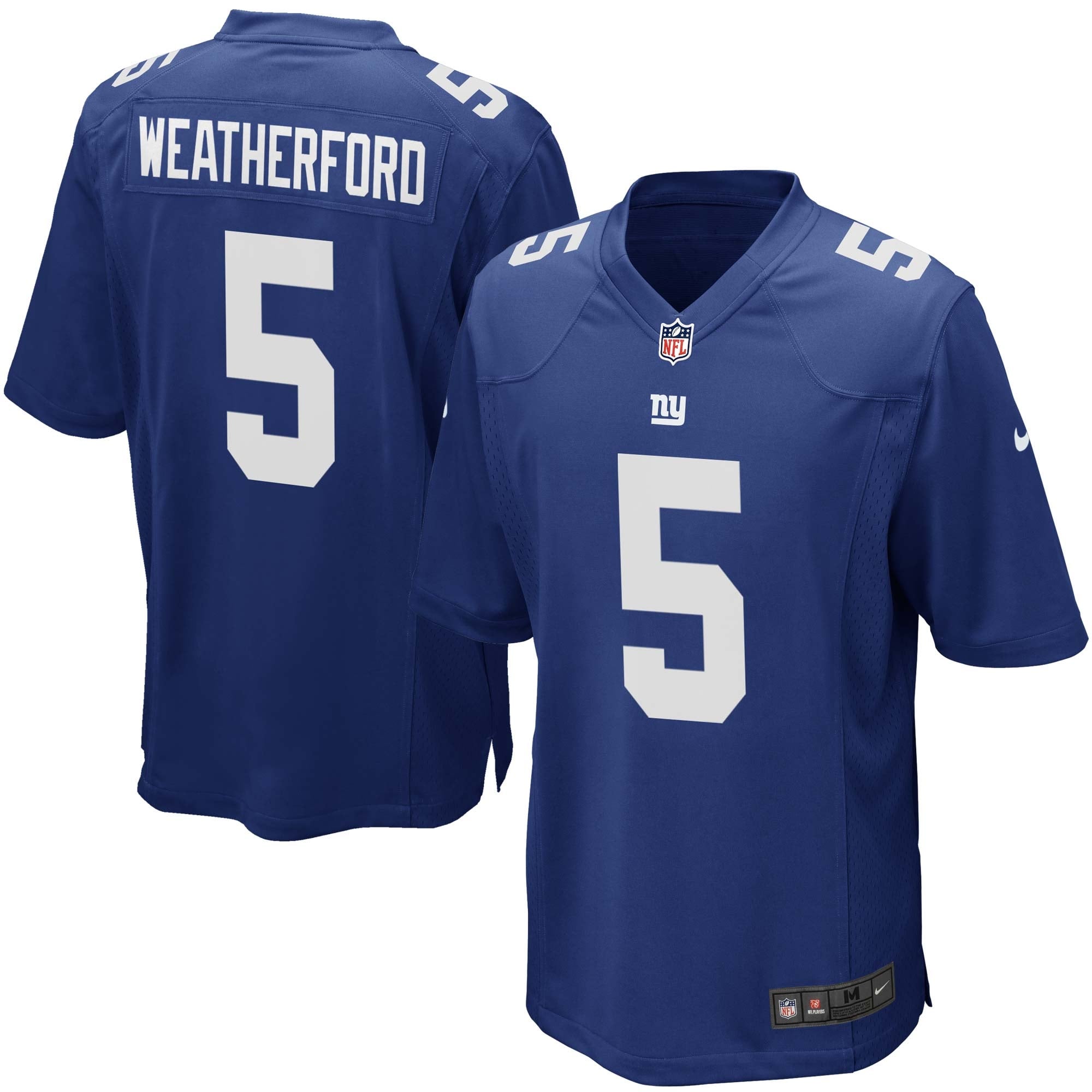 Youth Nike Steve Weatherford Royal Blue New York Giants Team Color