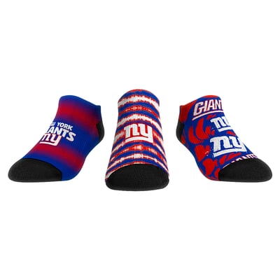  New York Giants Rock Em Youth Make Some Noise Three-Pack Low-Cut Socks Set - Blue