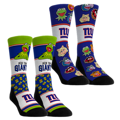  New York Giants Rock Em Youth Muppets 2-Pack Crew Socks Set - Blue