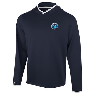 New York Golf Club Antigua Brink Desert Dry Long Sleeve Hoodie T-Shirt - Navy