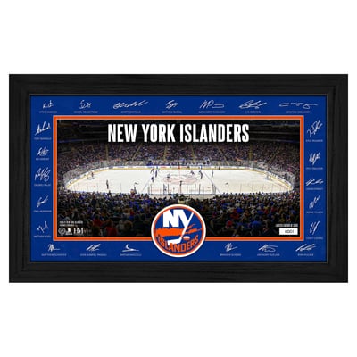 New York Islanders Highland Mint Limited Edition 2026–27 Facsimile Signature 12" x 20" Rink Framed Photo