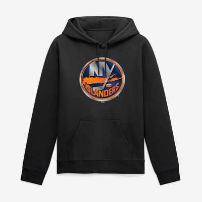 New York Islanders Big & Tall Forged Mascot Hoodie - Black