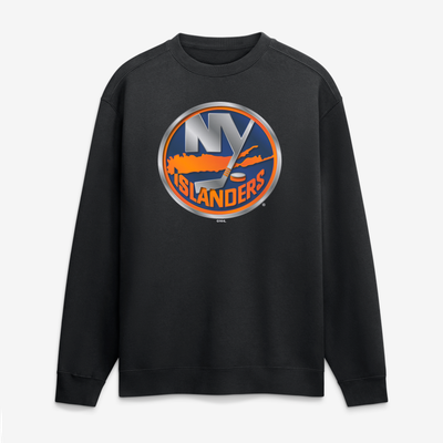 New York Islanders  Metallic Mascot Sweatshirt - Black