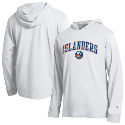 New York Islanders Champion All-Star Lightweight Hooded Long Sleeve T-Shirt - White
