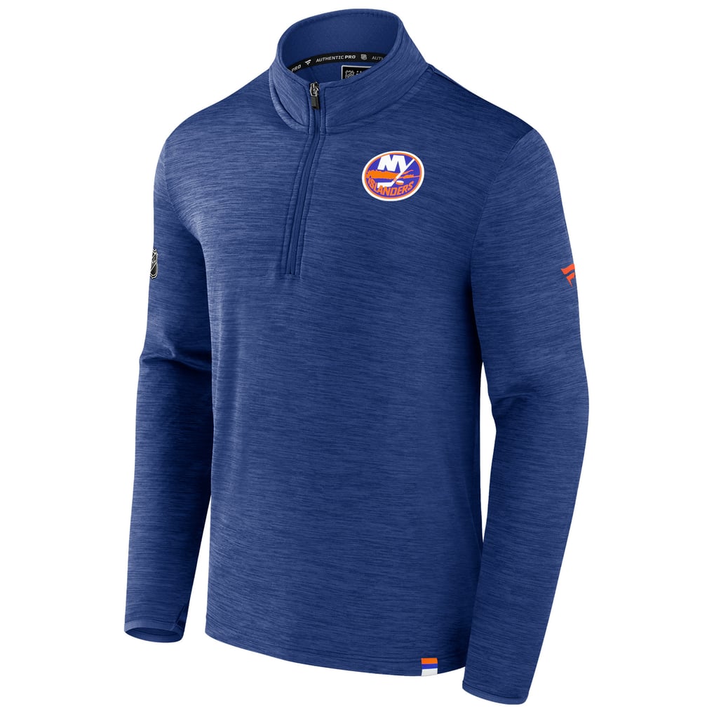  New York Islanders Fanatics Authentic Pro Lightweight Quarter-Zip Pullover - Heather Royal