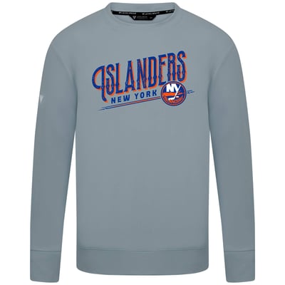  New York Islanders Levelwear Mandate Longtimer Crew Sweatshirt - Gray
