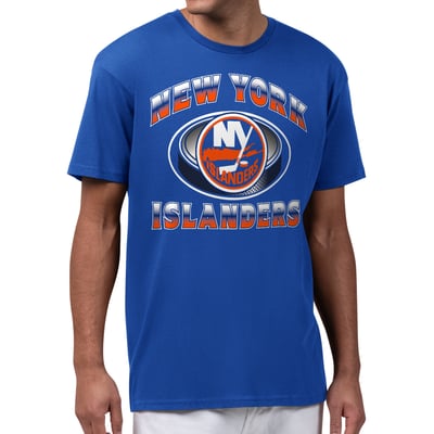  New York Islanders Starter Face Off T-Shirt - Royal