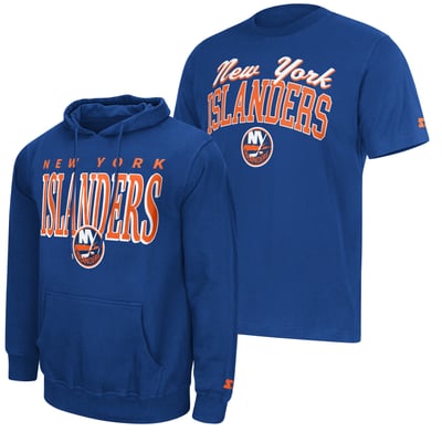 New York Islanders Starter Logo Hoodie & T-Shirt Combo Pack - Royal