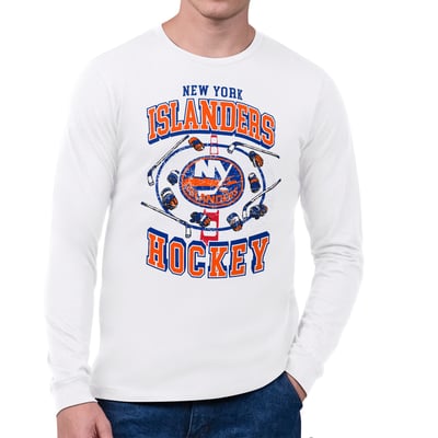 New York Islanders Starter Tilly Long-Sleeve T-Shirt - White