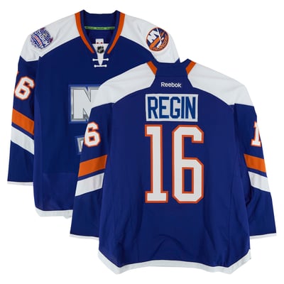 Peter Regin New York Islanders Fanatics Authentic Practice-Used #16 Royal Jersey vs. New York Rangers on January 29, 2014 - Worn During Warm-Ups