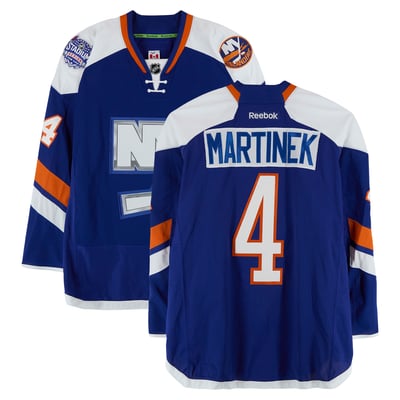 Radek Martinek New York Islanders Fanatics Authentic Player-Issued #4 Royal Jersey vs. New York Rangers on January 29, 2014 