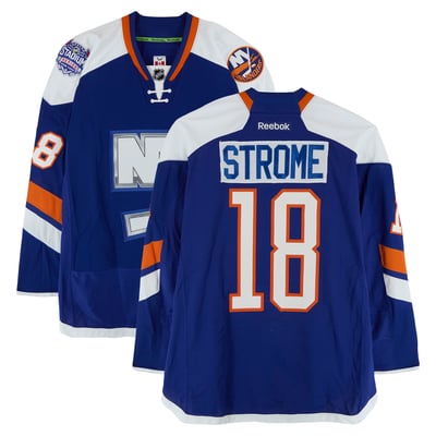 Ryan Strome New York Islanders Fanatics Authentic Player-Issued #18 Royal Jersey vs. New York Rangers on January 29, 2014 