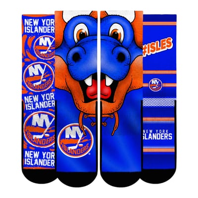  New York Islanders Rock Em Unisex Fan Favorites Three-Pack Crew Socks Set - Blue